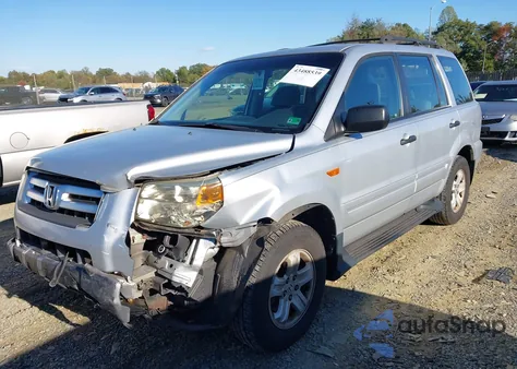 2006 Honda Pilot Lx из США, поврежденный, VIN 5FNYF28136B002930